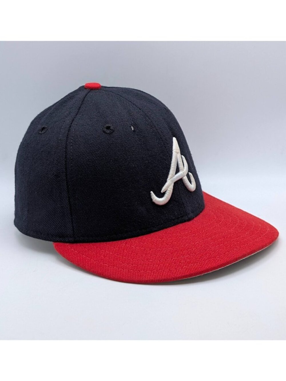 Atlanta Braves New Era Diamond Collection Wool Fitted Size 6 3/4 Hat USA Made